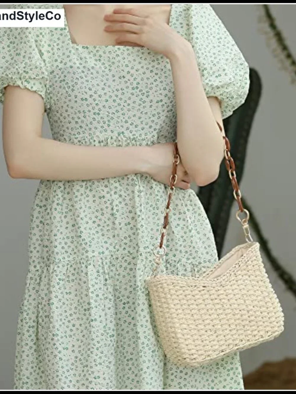 Small Straw Woven Crossbody Bag Shoulder Purse Women Boho Beach